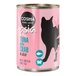 Cosma Asia En Gelatina 24 X 400 G -Ofertas Mascotas Tienda 52846 pla cosma asia tunacrab 400g 2