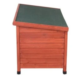 Caseta De Madera Woody Con Puerta Para Perros -Ofertas Mascotas Tienda 55518 woody flachdach fg 8294 0