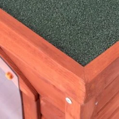 Caseta De Madera Woody Con Puerta Para Perros -Ofertas Mascotas Tienda 55518 woody flachdach fg 8296 3