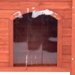 Caseta De Madera Woody Con Puerta Para Perros -Ofertas Mascotas Tienda 55518 woody flachdach fg 8298 9