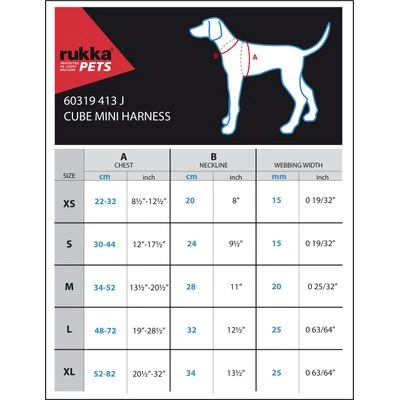 Arnés Rukka® Cube Mini Rojo Para Perros 3 Arnés Rukka® Cube Mini Rojo Para Perros - Imagen 3