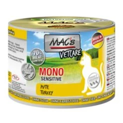MAC's Mono Sensitive 6 X 200 G En Latas Para Gatos