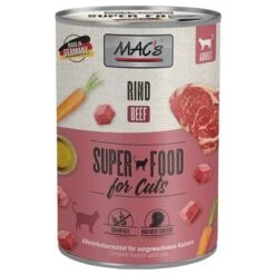 MAC's 12 X 400 G En Latas Para Gatos 19 MAC's 12 X 400 G En Latas Para Gatos -Ofertas Mascotas Tienda 63599 pla macs katzenfutter rind 400g hs 01 5