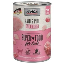MAC's 12 X 400 G En Latas Para Gatos 21 MAC's 12 X 400 G En Latas Para Gatos -Ofertas Mascotas Tienda 63601 pla macs katzenfutter kalb pute 400g hs 01 9