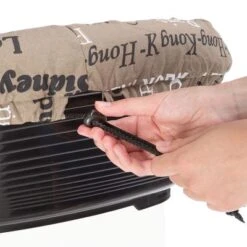 Set Cesta De Plástico Ferplast Siesta Deluxe Negra Con Funda Cities -Ofertas Mascotas Tienda 64518 ferplast hundekorbsofa cities hs 06 8