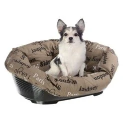 Cesta De Plástico Ferplast Siesta Deluxe Para Mascotas -Ofertas Mascotas Tienda 64518 ferplast hundekorbsofa cities hs 07 4 2