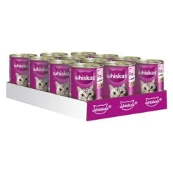 Whiskas 1+ Años En Lata 24 X 400 G -Ofertas Mascotas Tienda 64738 pla whiskas 1plus lachs 12x400g hs 01 9