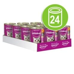 Whiskas 1+ Años En Lata 24 X 400 G -Ofertas Mascotas Tienda 64797 whiskas 1plus geflugel 24x400g hs 09 3