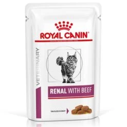 Royal Canin Veterinary Feline Renal En Salsa Sobres Para Gatos -Ofertas Mascotas Tienda 67354 pla rc vet feline renal rind 1