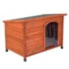 Caseta De Madera Woody Premium Con Puerta Para Perros