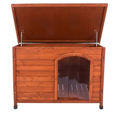 Caseta De Madera Woody Premium Con Puerta Para Perros 4 Caseta De Madera Woody Premium Con Puerta Para Perros - Imagen 4