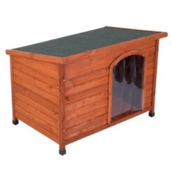 Caseta De Madera Woody Premium Con Puerta Para Perros 20 Caseta De Madera Woody Premium Con Puerta Para Perros -Ofertas Mascotas Tienda 70354 pla hundehuette flachdach fg 1120018 7