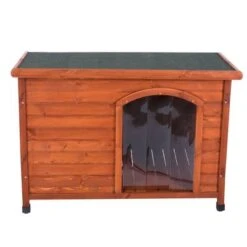 Caseta De Madera Woody Premium Con Puerta Para Perros 31 Caseta De Madera Woody Premium Con Puerta Para Perros -Ofertas Mascotas Tienda 70354 pla hundehuette flachdach fg 1120020 4
