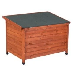 Caseta De Madera Woody Premium Con Puerta Para Perros 23 Caseta De Madera Woody Premium Con Puerta Para Perros -Ofertas Mascotas Tienda 70354 pla hundehuette flachdach fg 1120022 0