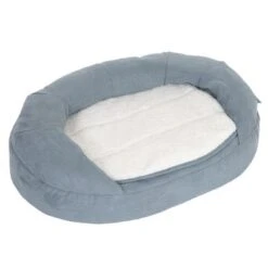 Cama Ortopédica Memory Ovalada Gris -Ofertas Mascotas Tienda 79216 pla memory oval grau fg 6674 1