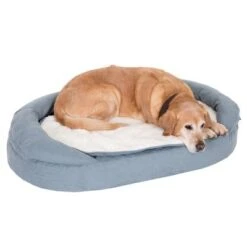 Cama Ortopédica Memory Ovalada Gris -Ofertas Mascotas Tienda 79310 memory oval grau fg 6579 0