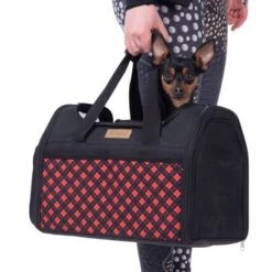 Bolso De Transporte A Cuadros Para Mascotas -Ofertas Mascotas Tienda 79331 tragetasche hund fg 7520 0