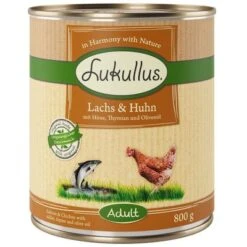 Lukullus Adult 6 X 800 G -Ofertas Mascotas Tienda 800g lachshuhn 1000x1000 5