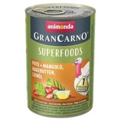 Animonda GranCarno Superfoods Adult - Pack Mixto -Ofertas Mascotas Tienda 82438 animonda grancarno adult superfoods pute mangold hagebutten leinoel 400g hs 01 1