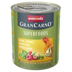 Animonda GranCarno Superfoods Adult - Pack Mixto -Ofertas Mascotas Tienda 82439 animonda grancarno adult superfoods huhn spinat himbeeren kuerbiskerne 800g hs 01 1