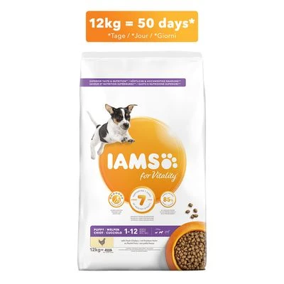 IAMS For Vitality Puppy & Junior Small Medium Con Pollo Fresco - Imagen 3