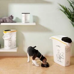 Contenedor De Pienso Curver Siluetas Caninas -Ofertas Mascotas Tienda 92349 curver trockenfutterbehaelter hund hs 01 3 7