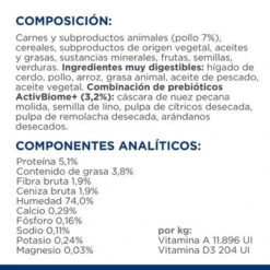 Hill's Gastrointestinal Biome Prescription Diet Con Pollo Para Perros 12 Hill's Gastrointestinal Biome Prescription Diet Con Pollo Para Perros -Ofertas Mascotas Tienda atf 607719 ingredient panel 1 7