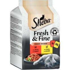 Sheba Fresh & Fine 72 X 50 G - Pack % 28 Sheba Fresh & Fine 72 X 50 G - Pack % -Ofertas Mascotas Tienda beef sauce 2