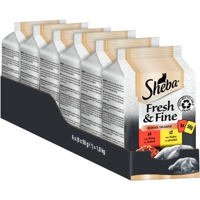 Sheba Fresh & Fine 72 X 50 G - Pack % 10 Sheba Fresh & Fine 72 X 50 G - Pack % - Imagen 10