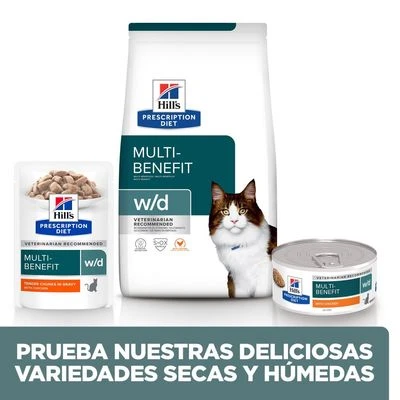 Hill's Prescription Diet W/d Con Pollo Sobres Para Gatos 4 Hill's Prescription Diet W/d Con Pollo Sobres Para Gatos - Imagen 4