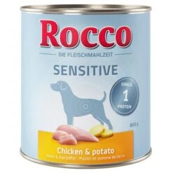 Pack De Prueba: Rocco Sensitive 6 X 800 G -Ofertas Mascotas Tienda etikett rocco nf sensitive 800g huhn 1000x1000 8