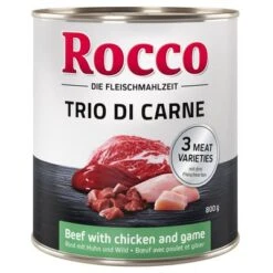 Pack De Prueba: Rocco Trio Di Carne 6 X 800 G -Ofertas Mascotas Tienda la 122214 rocco triodicarne beefchickengame 800g 1000x1000 3