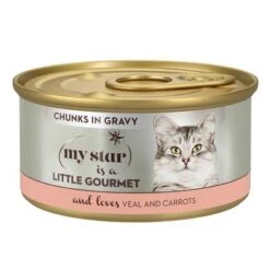 My Star Bocaditos En Salsa Gourmet En Latas 24 X 85 G Para Gatos -Ofertas Mascotas Tienda mystar littlegourmet chunksingravy veal 85g 3