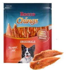 Megapack Rocco Chings Originals Láminas De Carne Para Perros 15 X 250 G -Ofertas Mascotas Tienda originals chicken breast 4