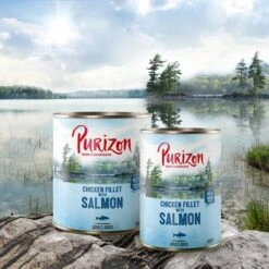 Purizon Adult 12 X 800 G Comida Húmeda Sin Cereales Para Perros -Ofertas Mascotas Tienda purizon idcard wet salmon 1000x1000 1
