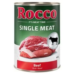 Rocco Single Meat 6 X 400 G Comida Húmeda Para Perros