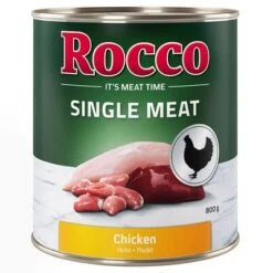 Pack Ahorro Rocco Single Meat 24 X 800 G Comida Húmeda Para Perros -Ofertas Mascotas Tienda rocco nf singlemeat 800g chicken 1000x1000 4 1