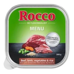 Rocco Menú En Tarrinas 9 X 300 G -Ofertas Mascotas Tienda rocco schalen menue lamm 1000x1000 5