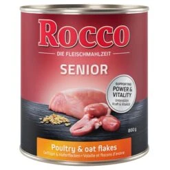 Rocco Senior Pack Ahorro: 24 X 800 G -Ofertas Mascotas Tienda rocco senior poultry 800g 1000x1000 5 1