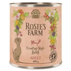 Pack Ahorro Rosie's Farm 24 X 800 G -Ofertas Mascotas Tienda rosie sfarm adult beef 800g 1000x1000 5