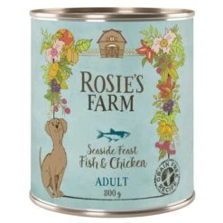 Pack Ahorro Rosie's Farm 24 X 800 G -Ofertas Mascotas Tienda rosie sfarm adult fishchicken 800g 1000x1000 2
