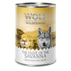 Wolf Of Wilderness The Taste Of 6 X 400 G Pack De Prueba -Ofertas Mascotas Tienda savanna 400g 1000x1000 6