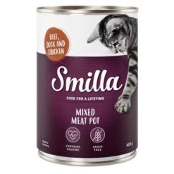 Smilla Tierna Selección De Carnes 6 X 400 G 5 Smilla Tierna Selección De Carnes 6 X 400 G -Ofertas Mascotas Tienda smilla mixedmeatpot beef 400g 1000x1000 2