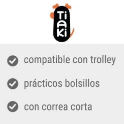 Bolso Con Bandolera TIAKI Premium Camello Para Mascotas -Ofertas Mascotas Tienda tiaki dog 1 7