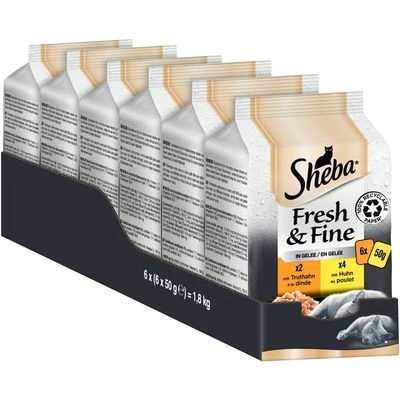 Sheba Fresh & Fine 72 X 50 G - Pack % 14 Sheba Fresh & Fine 72 X 50 G - Pack % - Imagen 14