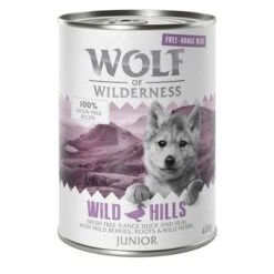 Wolf Of Wilderness Free Range Junior 6 X 400 G -Ofertas Mascotas Tienda wow freerange junior wildhills 400g 1000x1000 1 4