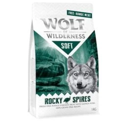 Wolf Of Wilderness Soft Rocky Spire Pollo De Corral Y Pintada -Ofertas Mascotas Tienda wow soft rockyspires frontright 1kg 1000x1000 1 1